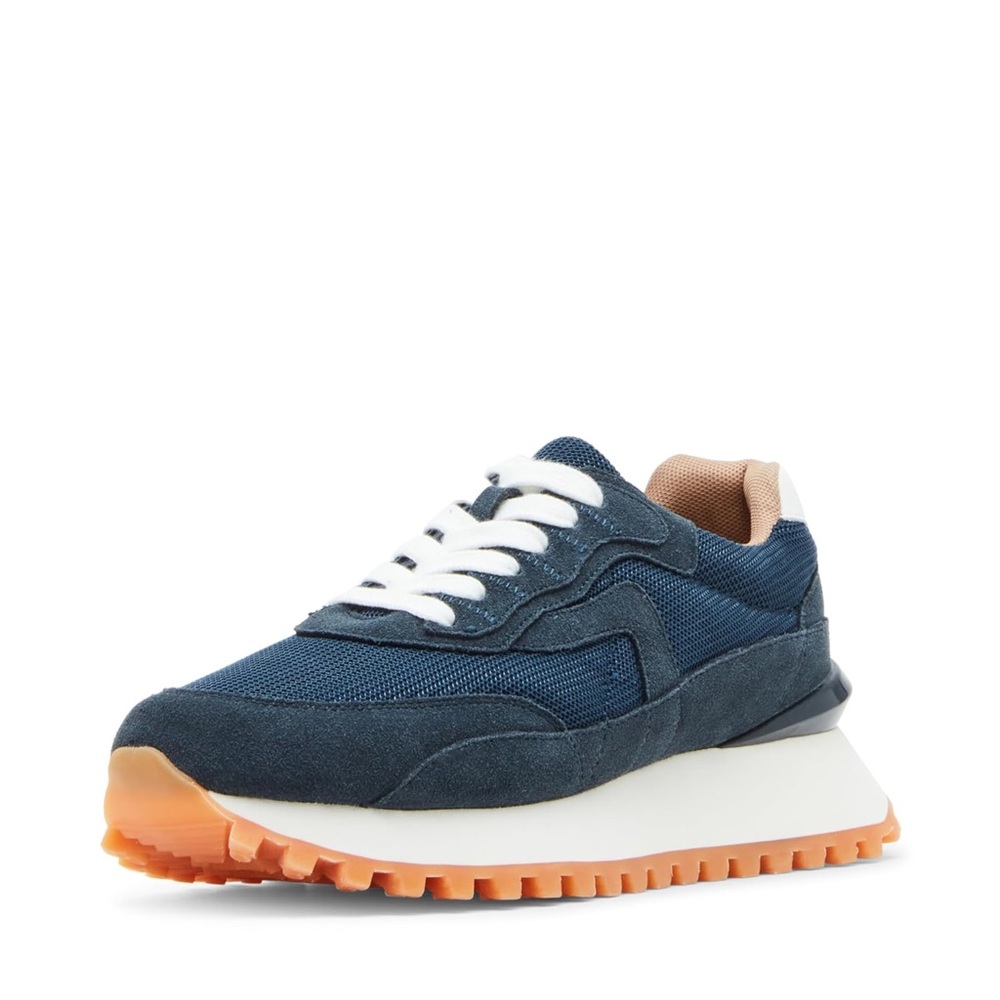 Steve Madden Blue and White Sneakers Classic Design